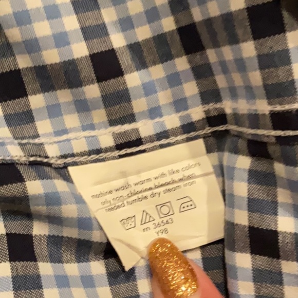 Michael Kors Blue Long Sleeve Button Dress Shirt Men’s Tall - Picture 6 of 7